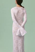 Ruffled Pullover Long Boho Dress