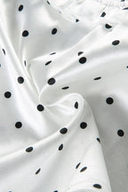 Polka Dot Deep V Bow Tie Cami Crop Top