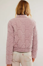 Vintage Urban Casual Quilted Stand-Collar Coat