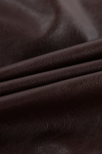 Loose Fit Retro Leather Jacket