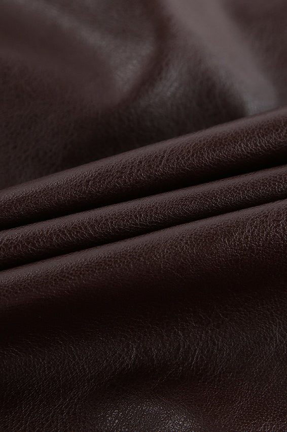 Loose Fit Retro Leather Jacket