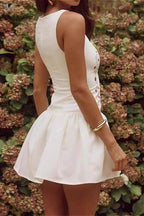 Fitted Embroidered Boho Dress