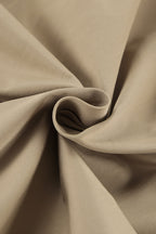 Khaki Biker Loose Fit Coat