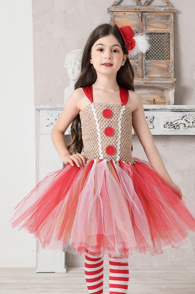 Gingerbread Tutu Dress Kid Halloween