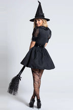 Witch Cosplay Mini Dress Halloween Costume