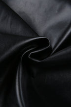 Trendy Cropped Faux Leather Coat