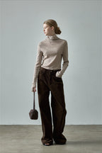 Corduroy High Waist Wide Leg Pants