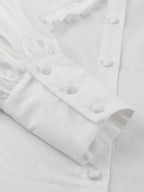 Loose Cotton Babydoll Blouse