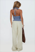 Adjustable Waist Side Pocket Loose Fit Jeans