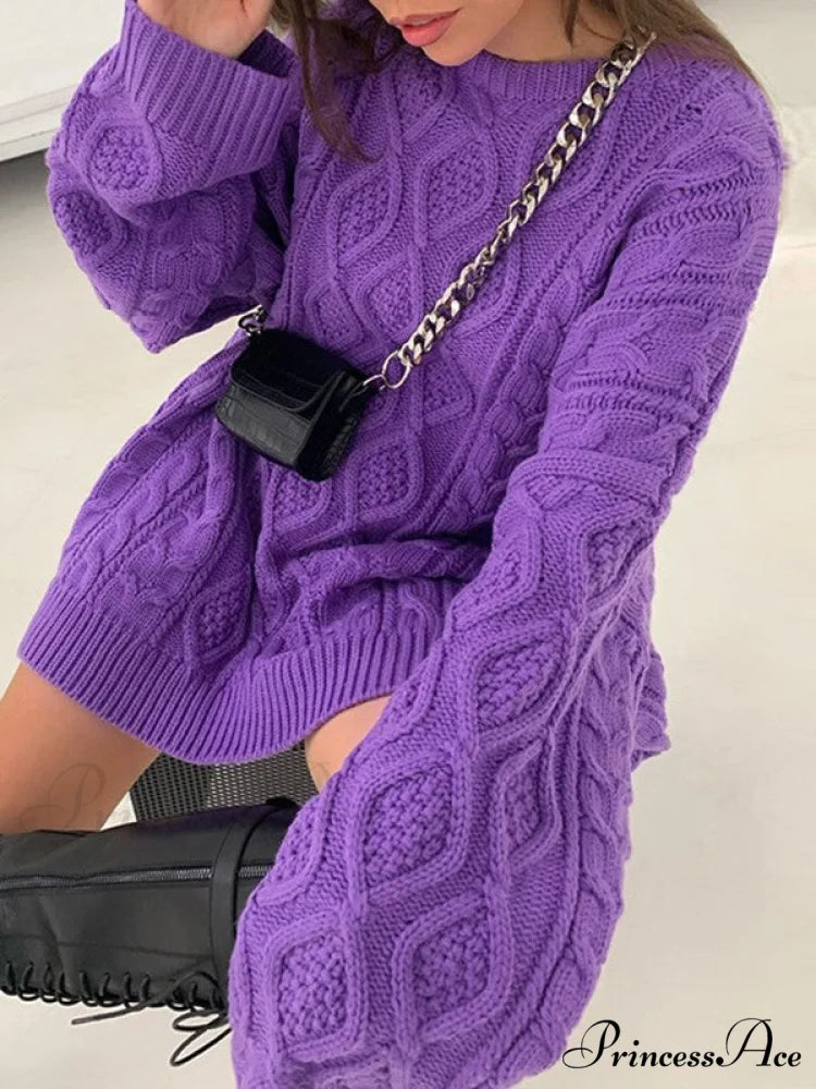 Cable Knit Leg Trendy Warmers With Flare