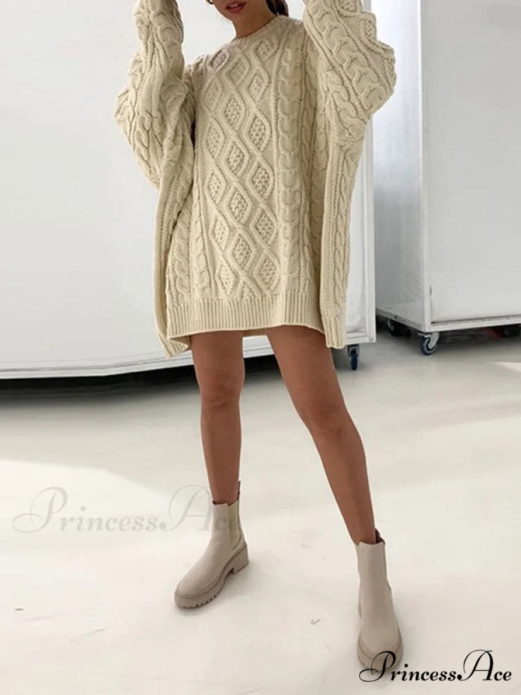 Cable Knit Leg Trendy Warmers With Flare