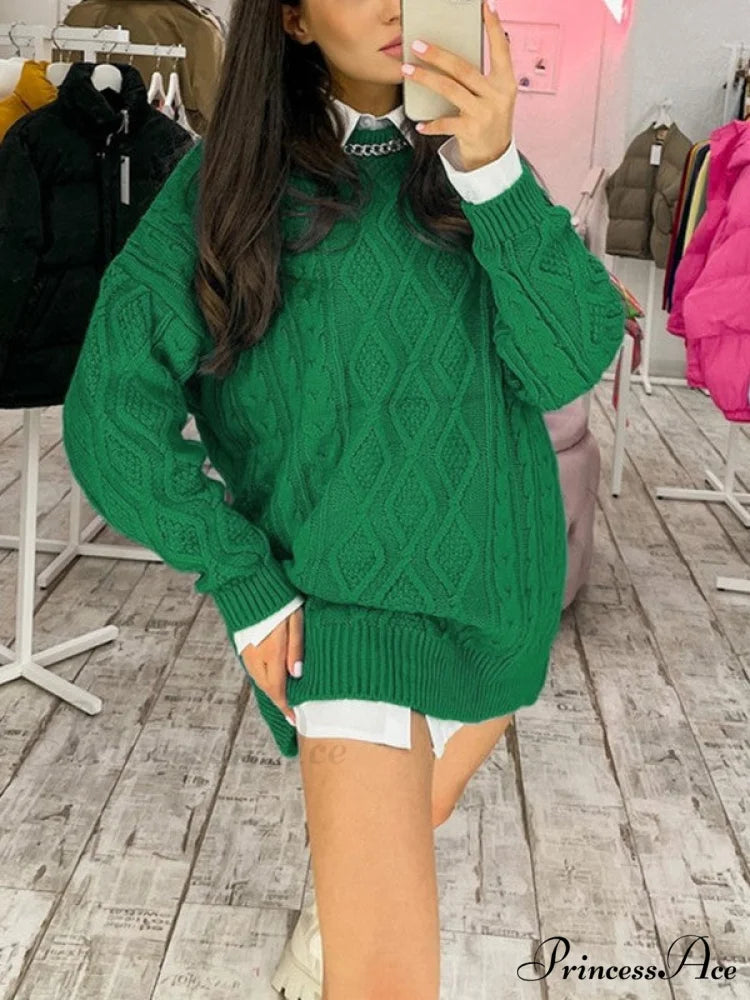 Cable Knit Leg Trendy Warmers With Flare