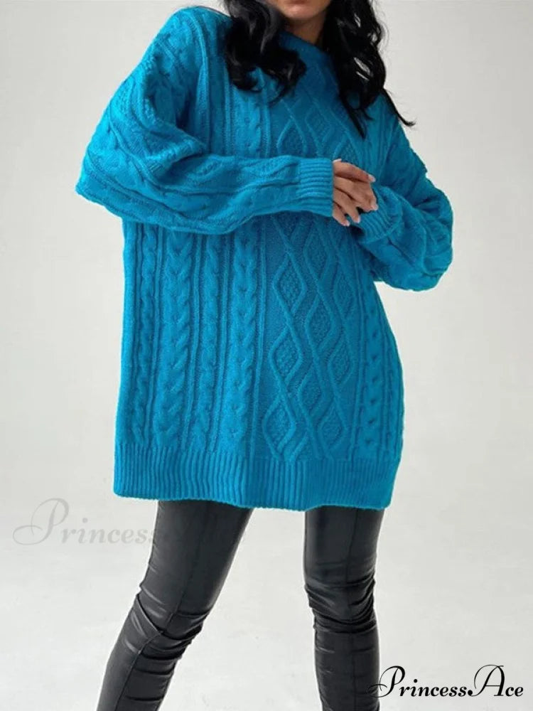 Cable Knit Leg Trendy Warmers With Flare