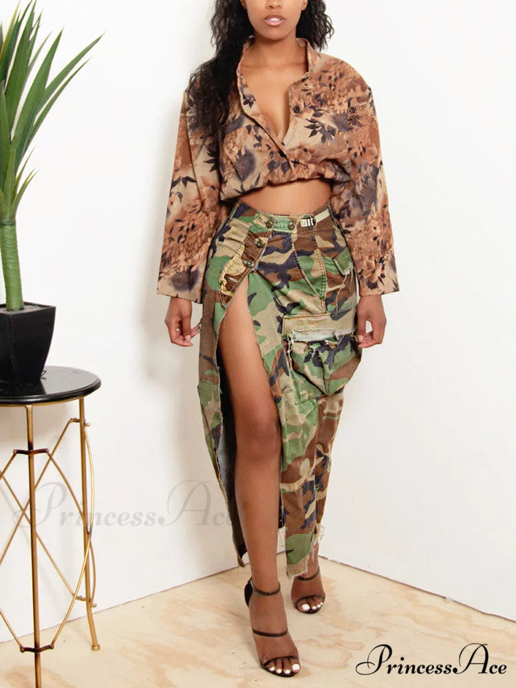 Cable Knit Trim Bishop Modern Sleeve Turtleneck Sweater - Gray