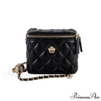 Camellia Diamond Chain Bucket Crossbody