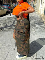 Camo Sequin Red Trendy Lip Jacket Coat