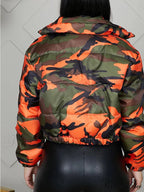 Camo Side Graceful Slit Bandage Skirt