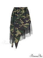 Camouflage Charming Loose Overall