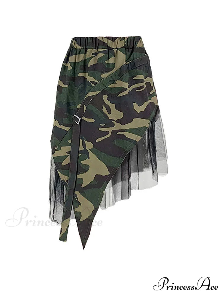 Camouflage Charming Loose Overall