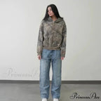 Camouflage Design Zipper Urban Hoodie