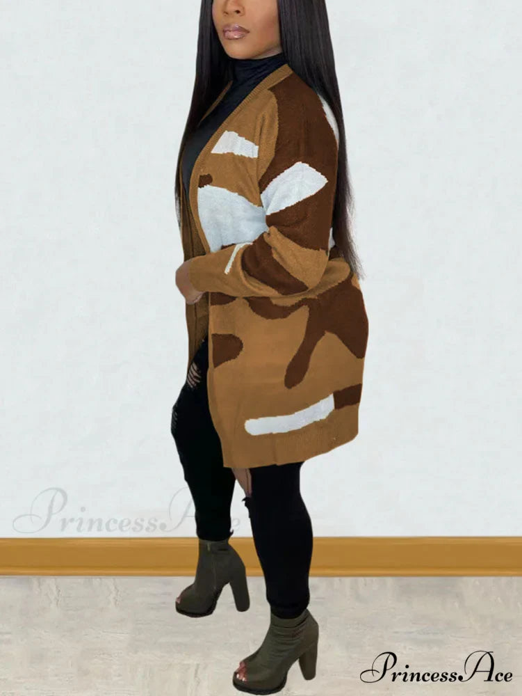 Camouflage Print Graceful Seamless Active Pants