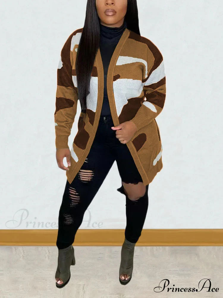 Camouflage Print Graceful Seamless Active Pants