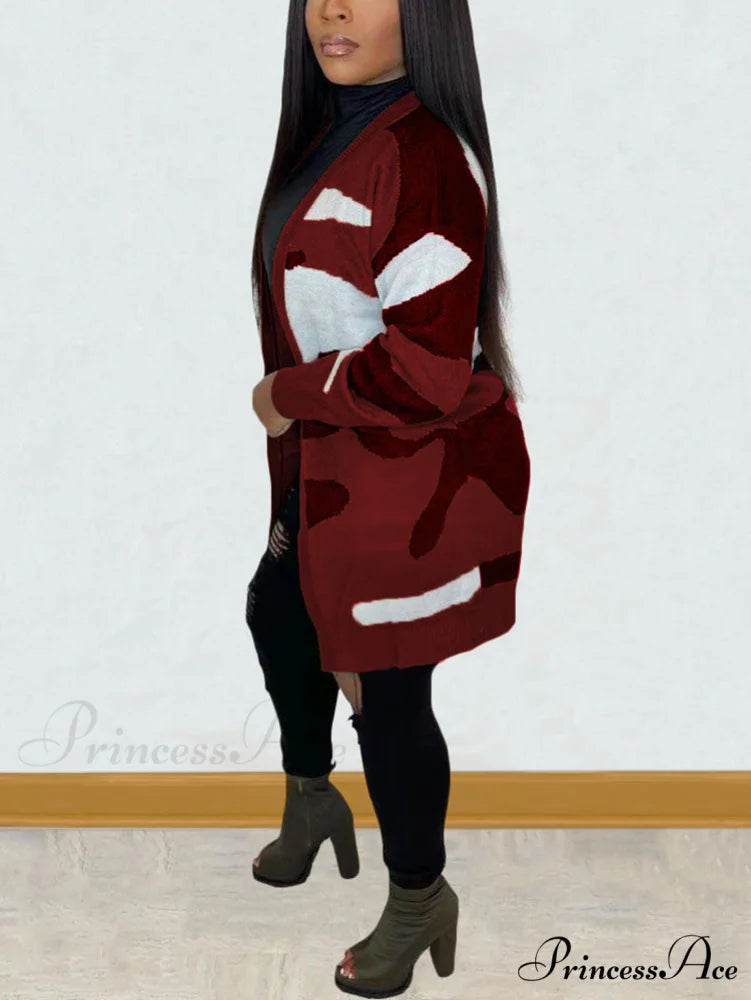 Camouflage Print Graceful Seamless Active Pants