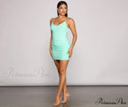 Can't Live Without Charming Glam Ruched Mini Dress