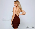 Can't Live Without Charming Glam Ruched Mini Dress