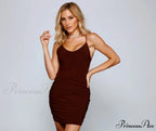 Can't Live Without Charming Glam Ruched Mini Dress