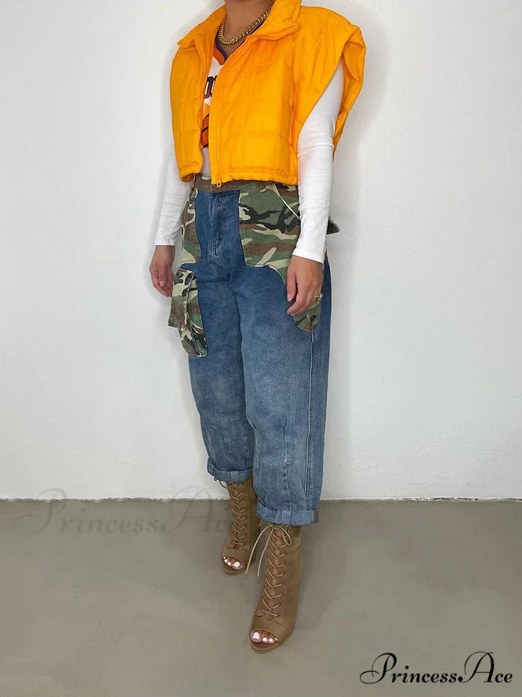 Cap Sleeve Seamed Detail Contrast Classic Trim Ribbed Crop Top