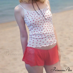 Cardiovascular Print Lettuce Crop Top