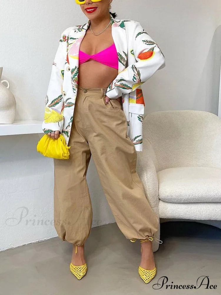 Cargo Camouflage Graceful Patchwork Jeans