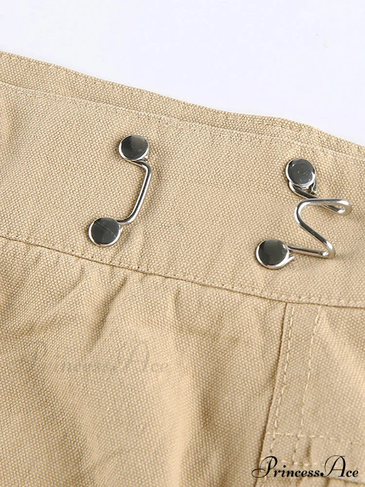 Cargo Camouflage Graceful Patchwork Jeans