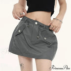 Cargo Pocket Cinch Skirt