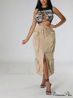 Cargo Pocket Graceful Micro Mini Skirt