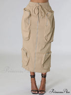 Cargo Pocket Graceful Micro Mini Skirt