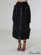 Cargo Pocket Graceful Micro Mini Skirt