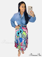 Cargo Pocket Graceful Zipper Skirt