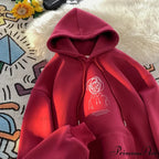 Cartoon Idea Print Rap Hoodie