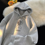 Cartoon Idea Print Rap Hoodie