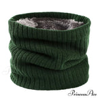 Cashmere Knit Ring Wool Neck Warmer Scarf for Women