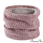 Cashmere Knit Ring Wool Neck Warmer Scarf for Women
