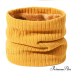Cashmere Knit Ring Wool Neck Warmer Scarf for Women