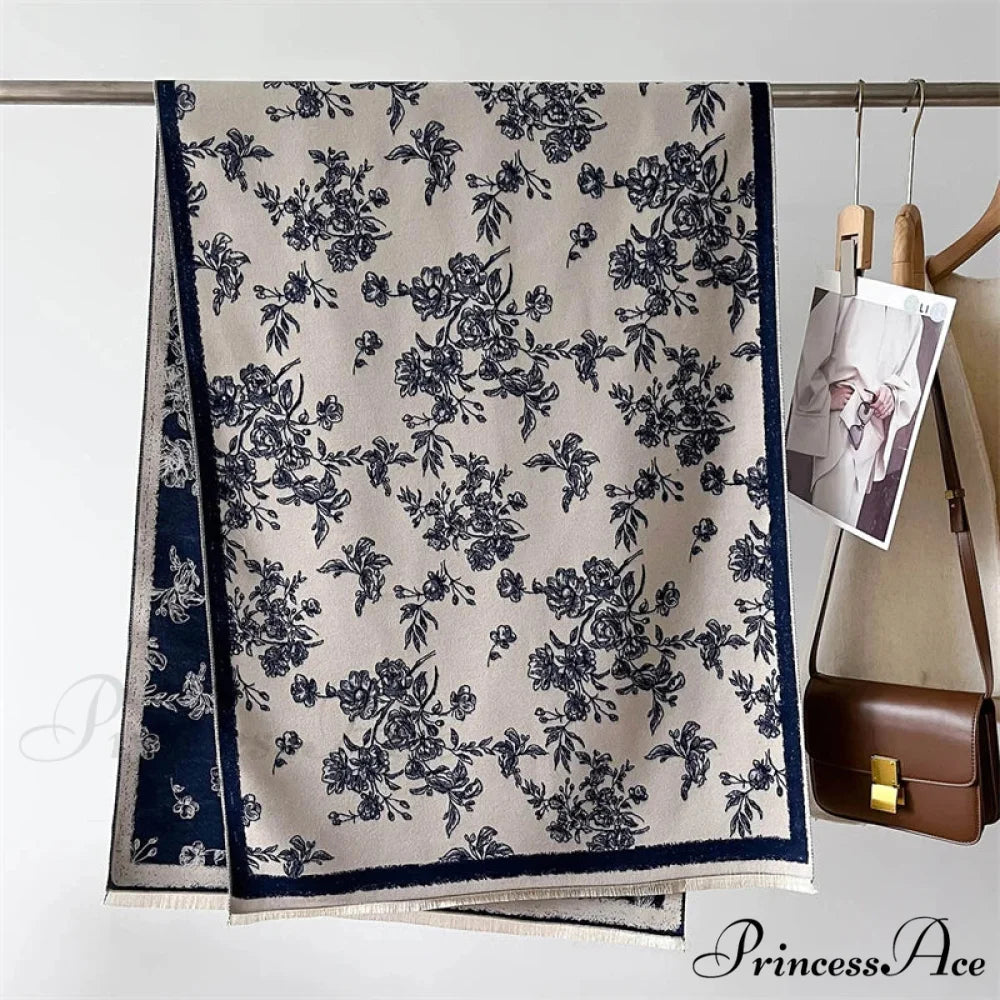 Cashmere Tartan Plaid Wool Scarf