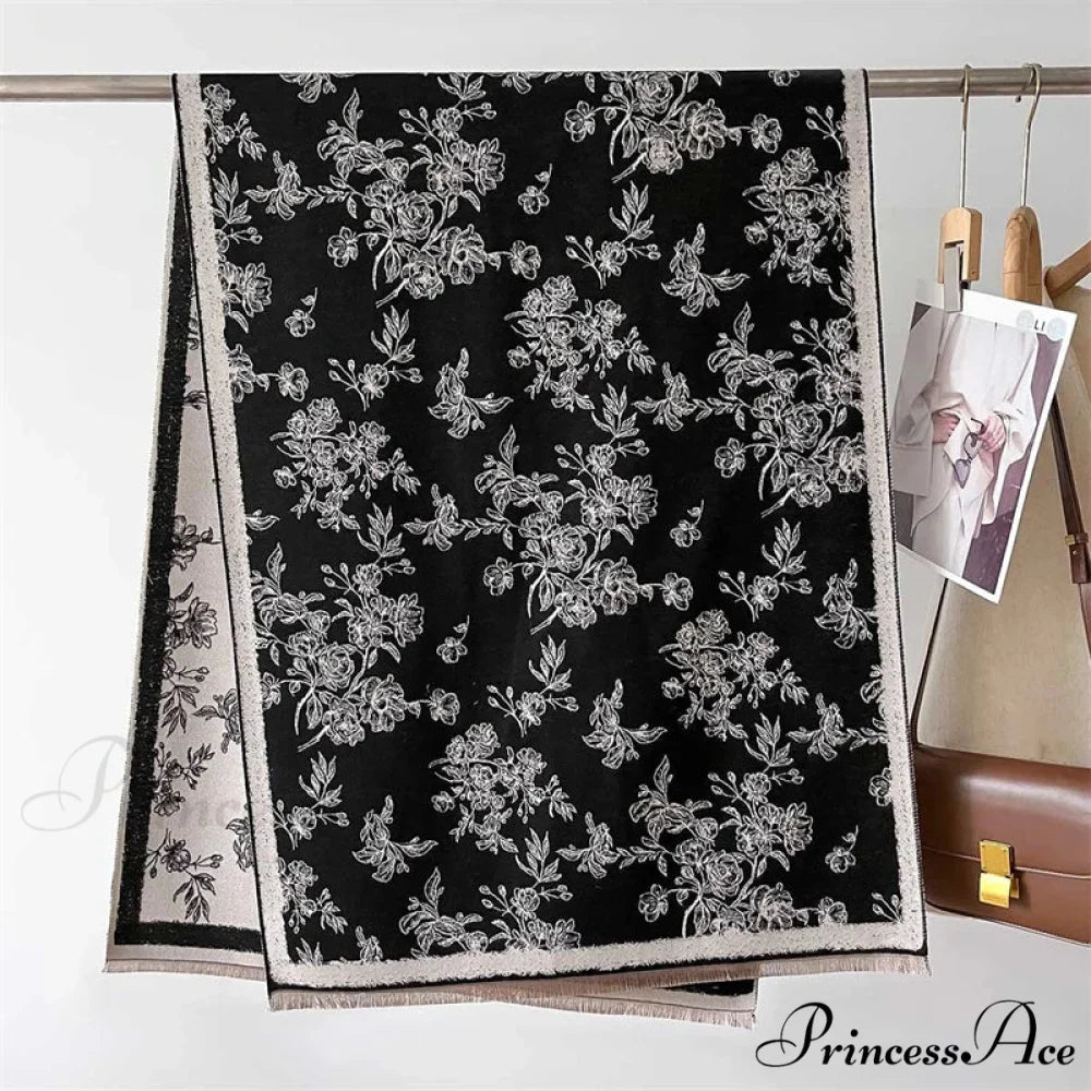 Cashmere Tartan Plaid Wool Scarf