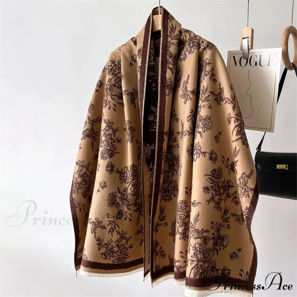 Cashmere Tartan Plaid Wool Scarf