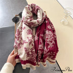 Cashmere Tartan Plaid Wool Scarf