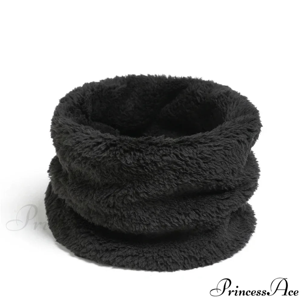 Cashmere Warm Color Ring Plush Thick Outdoor Sports Neckerchief Muffler Scarf