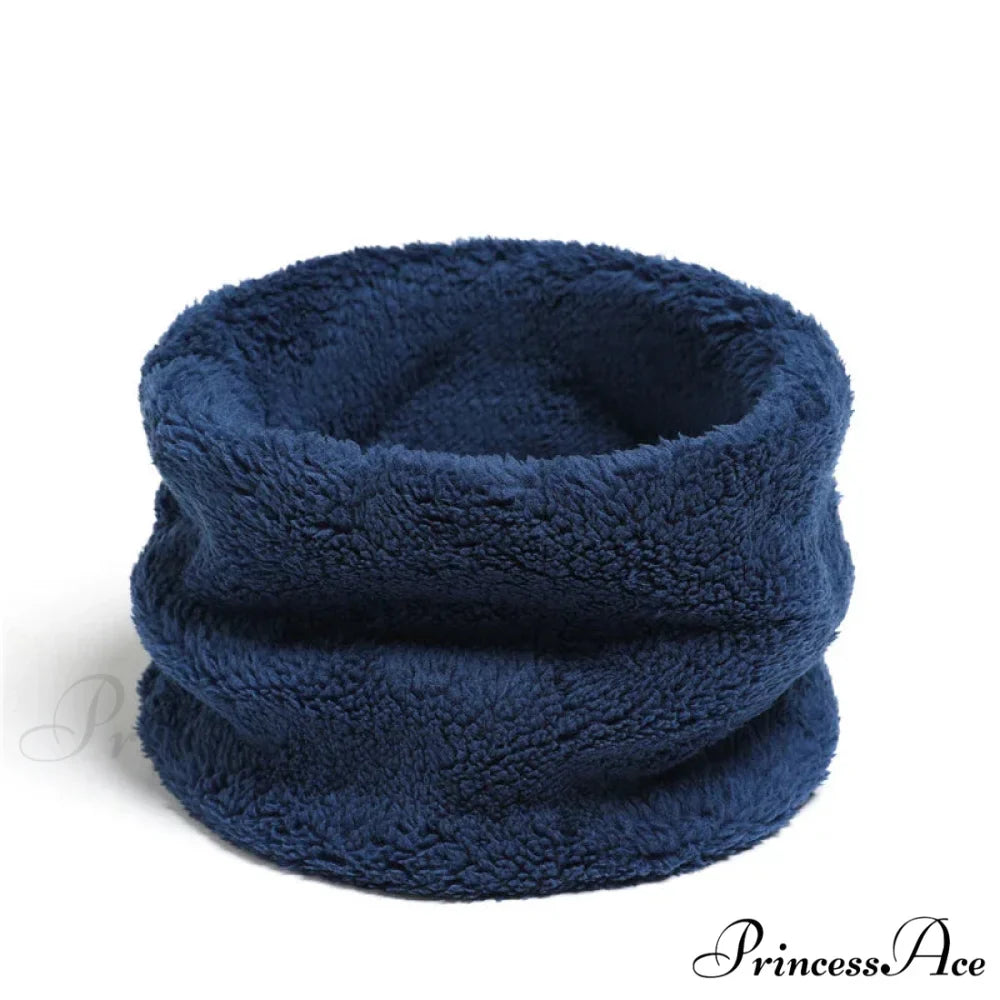 Cashmere Warm Color Ring Plush Thick Outdoor Sports Neckerchief Muffler Scarf